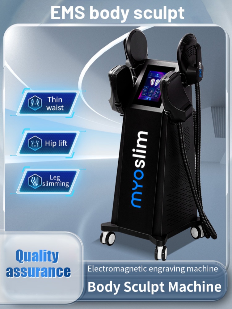 Professional RF EMS Body Sculpting Machine Electric EMS Fat Burning Slimming Muscle Stimulator 15 Tesla 6500W 5 Handle Neo