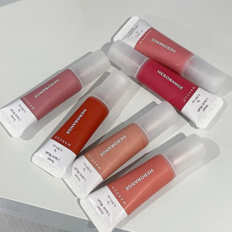 Matte Liquid Blush Lasting Natural Contouring Face Blusher Waterproof Facial Blush Brighten Rouge Creamy Cheek Korean Cosmetics 250813