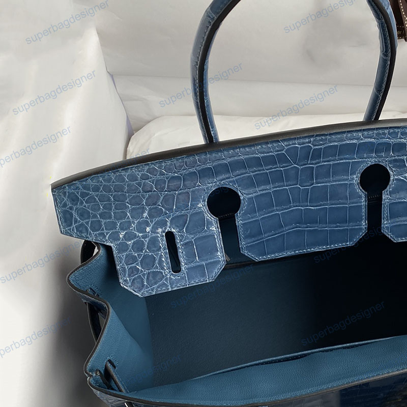 Luxury Crocodile skin Full handmade stitching tote bag real leather women men bag Beeswax thread sewing 18k gold hardware VIP Private customize 25cm 30cm 35cm