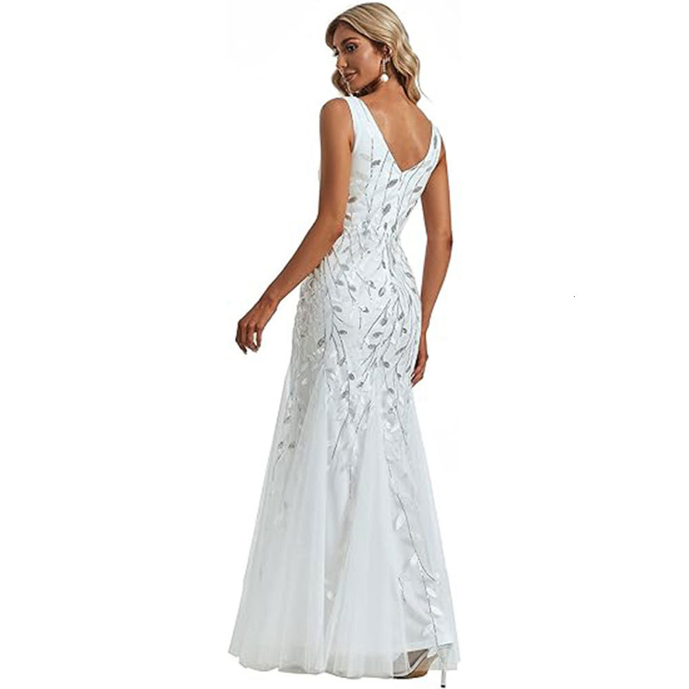 Sexy Sequin Mesh Party Dress Women Patchwork Sling V Neck Backless Long Robe Spring Summer Lady Slim Sleeveless Dresses 250520