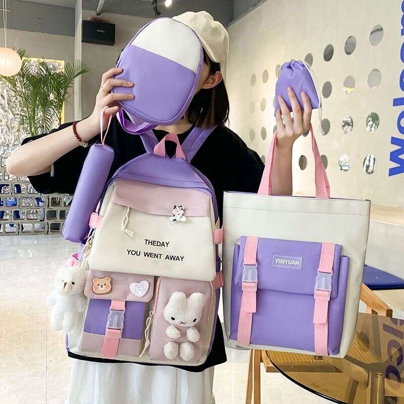Women's Bags Backpack large capacity new junior high school forest schoolbag casual nylon backpack cute girl one shoulder remedial lesson bag