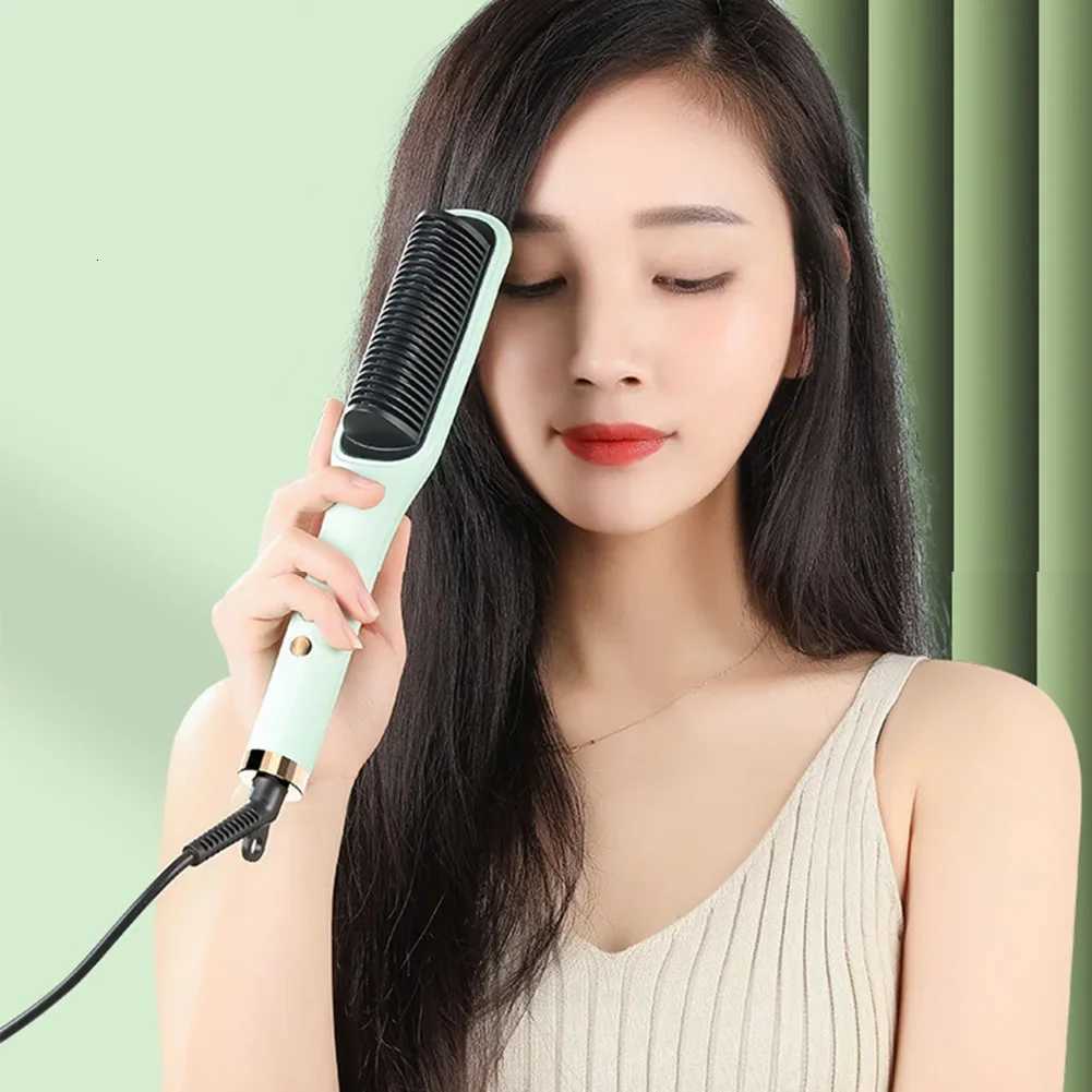 Electric Hot Comb Multifunctional Straight Hair Straightener Comb Negative Ion Anti-Scalding Styling Tool Straightening Brush W250814