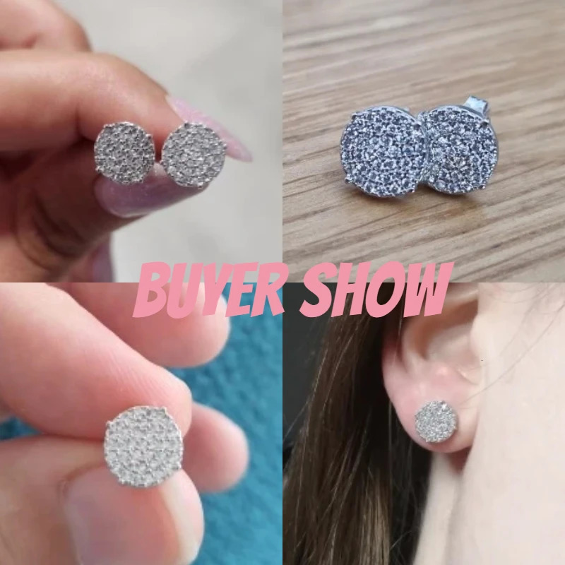 Huitan Minimalist Small Stud Earrings with Shiny Cubic Zirconia Stone Statement Earrings for Women Fancy Gift Trendy Jewelry 250812