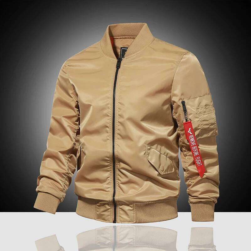 Designer Clothing 2025 Spring And Autumn New Air Force Ma1 Pilot Men's Solid Color Baseball Suit Casual Versatile Large Work Cycling Jacket