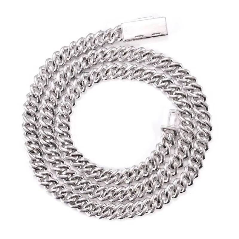 Luxury VVS Moissanite Hip Hop Jewelry 925 Silver Cuban Link Chain Iced Out Mossanite Cuban Chain for Men Women