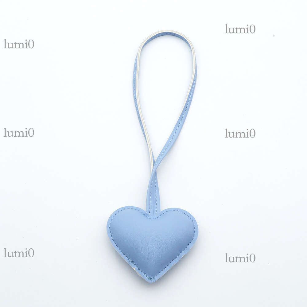 Creative PU Leather Simple Love Heart Bag Clothing Accessories Couple Pendant Ornaments