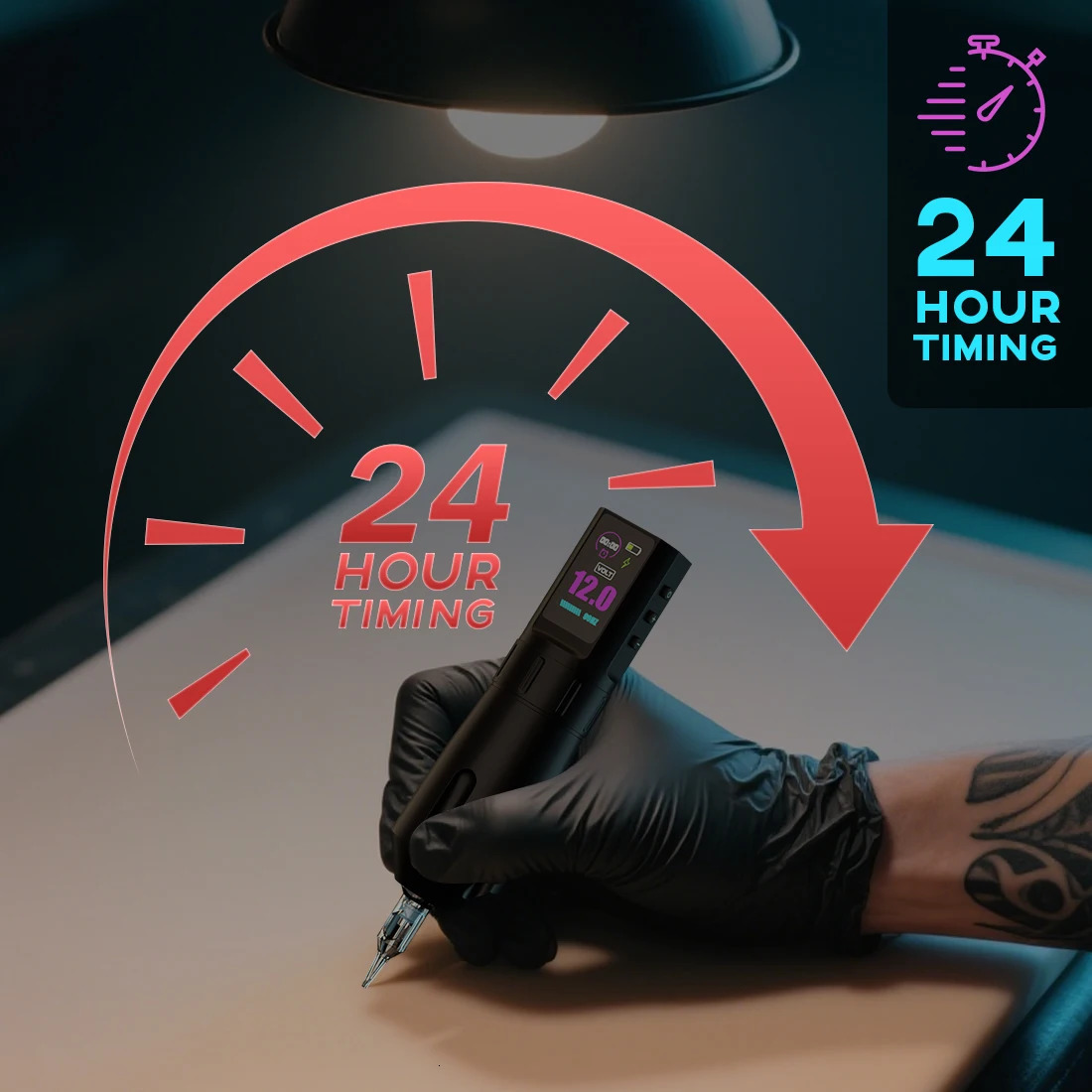 Wireless Tattoo Machine Pen Stroke 35mm Direct Drive IPS Screen Timing Function Battery 1800mAh Suitable tattoo artists 250809