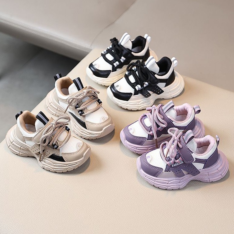 Kids Sneakers for Girls Fashion Design Sports Shoes Kidsnest for Toddlers Non-slip Children School Running Shoes for Boys Size 21 - 30 K0637