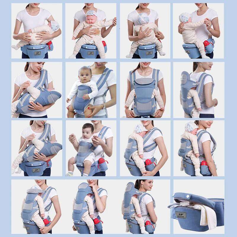 Infant Hipseat Carrier Front Facing Ergonomic Kangaroo Baby Wrap Sling Travel Backpack