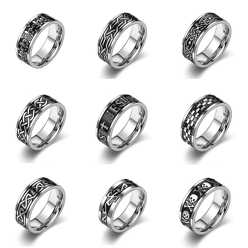 Stainless Steel Ring with Titanium Finish: Durable Fashion Statement for Modern Men Fashionable and Stylish Titanium Steel Ring for Single Trendy Men