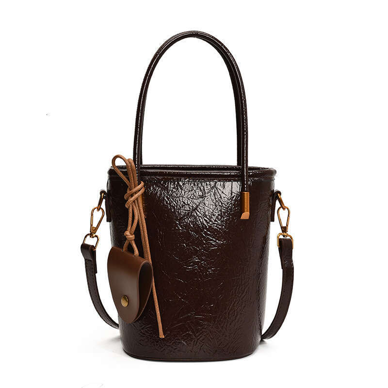 2025 New Niche Handbag High-Quality Texture Bucket for Women Simple Shoulder Casual Crossbody Bag
