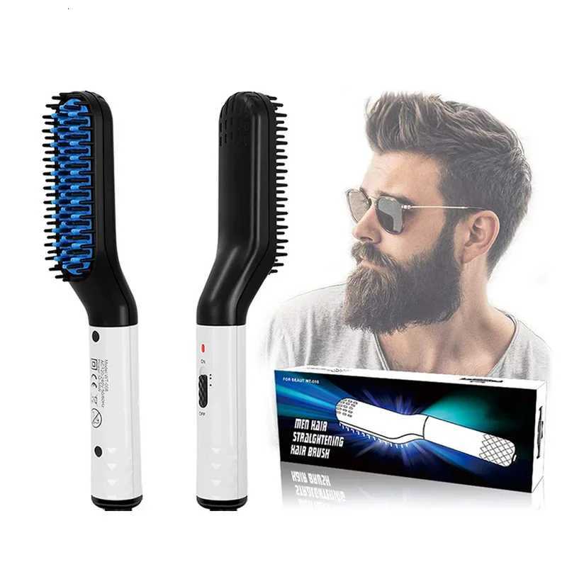 Professional Hair Comb Brush Beard Straightener Multifunctional Hair Straightening Comb Hair Curler Fast Heating Styling Tools W250814