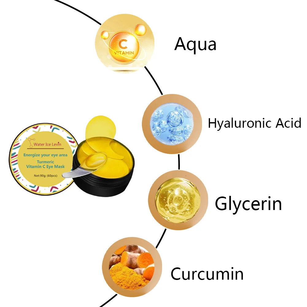 Turmeric C Eye Mask Dark Circle Eye Bags Puffiness Reduce Fine Line Eye Patches 250813