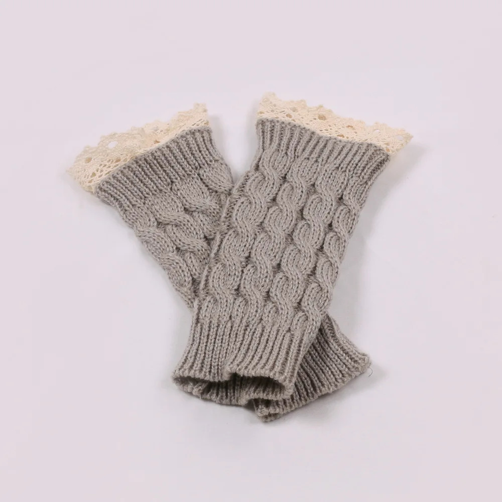 Lace Fingerless Gloves Womens Gloves Winter Warm Cute Student Writing Typing Half Finger Acrylic Knitted Glove Mittens y2k 250813