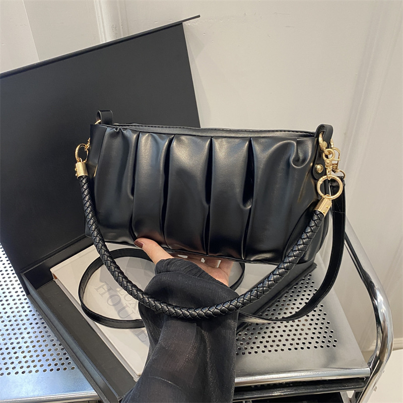Luxury Brand Designer Bag French Niche Design Bag For Women 2024 Hot-Selling Single Shoulder Crossbody Bag High-Quality Texture Pleated Underarm Cloud