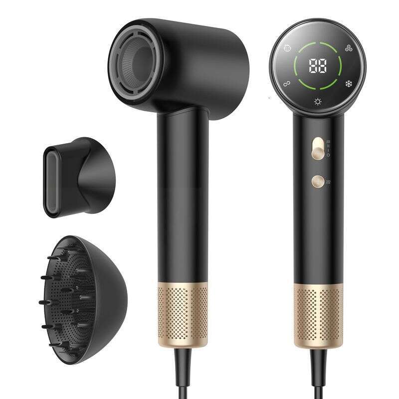 Hot selling high-speed with negative ion digital display for household use. High hair dryer without damaging power