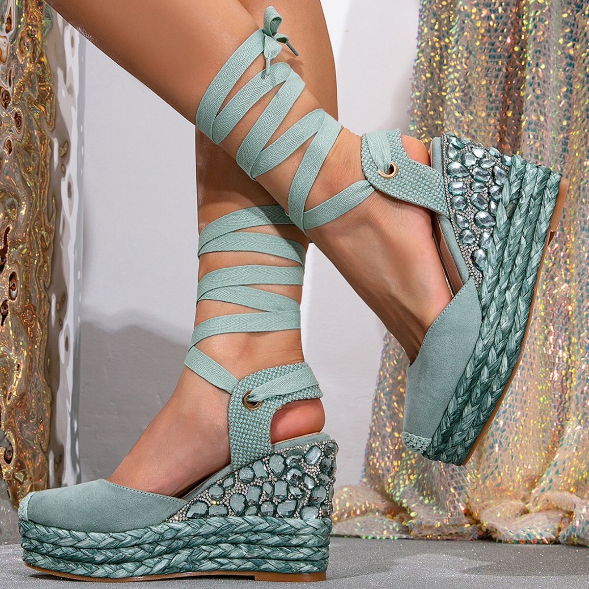 2025 new designer thick sole exposed toe height increasing single shoe