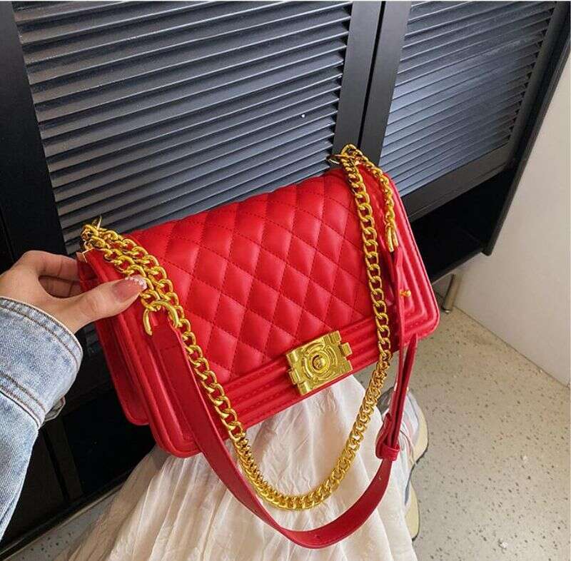 Dia Pattern Shoulder Bags Women High-quality Chain Crossbody Bag