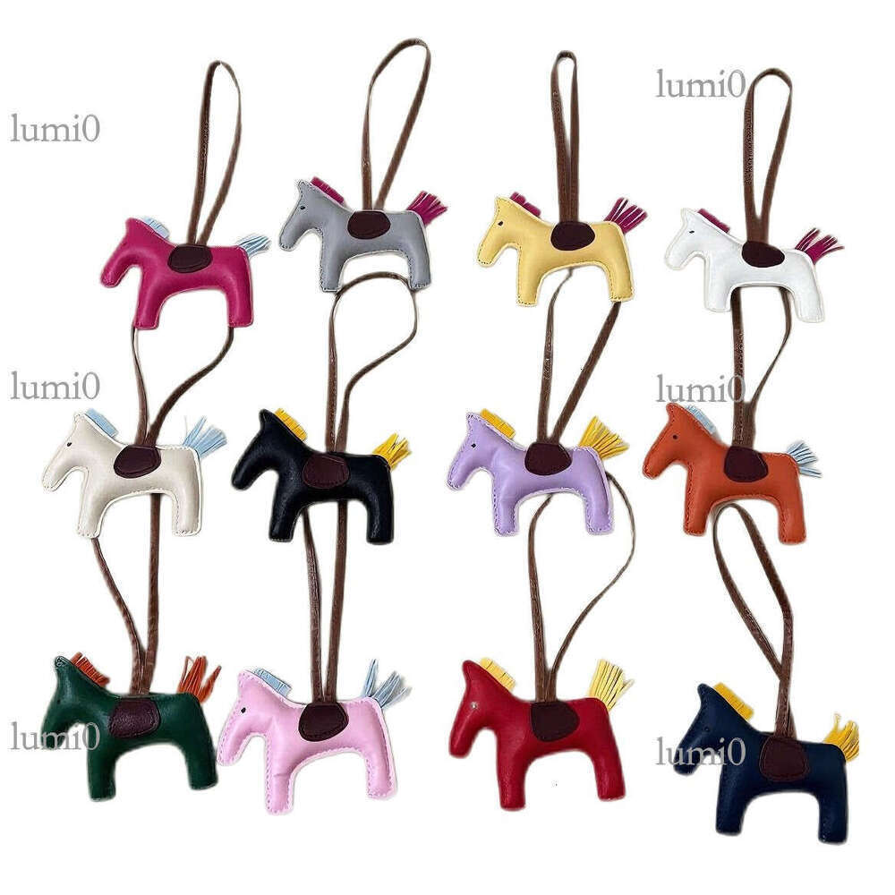 H Same Style PU Pony Pendant Bag Accessories Leather Cotton Filled Handmade