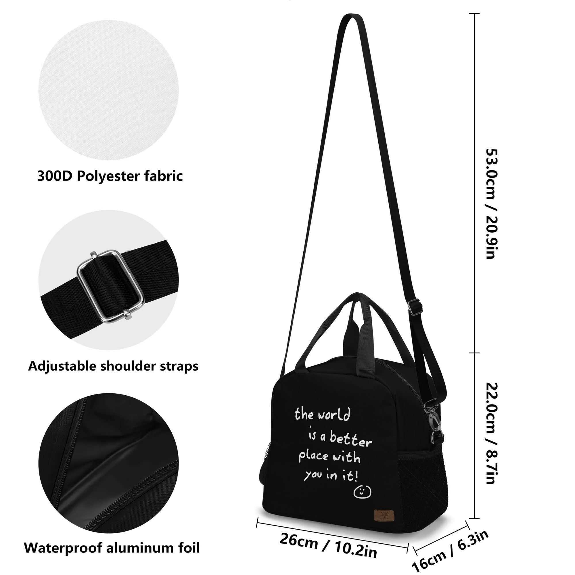 NXY Fashion Printing Lunch Bag Designer Tote Women Thermal Insulated Lunch Box Classic Picnic Office Food Bags 250814
