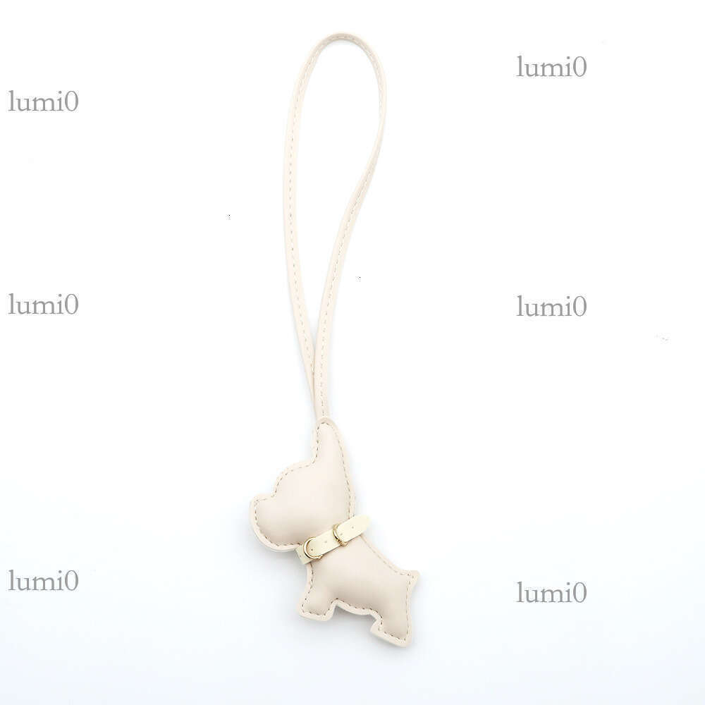 Hot Selling French PU Leather Bag Creative Bulldog Accessories Couple Puppy Car Hanging Ornament Pendant
