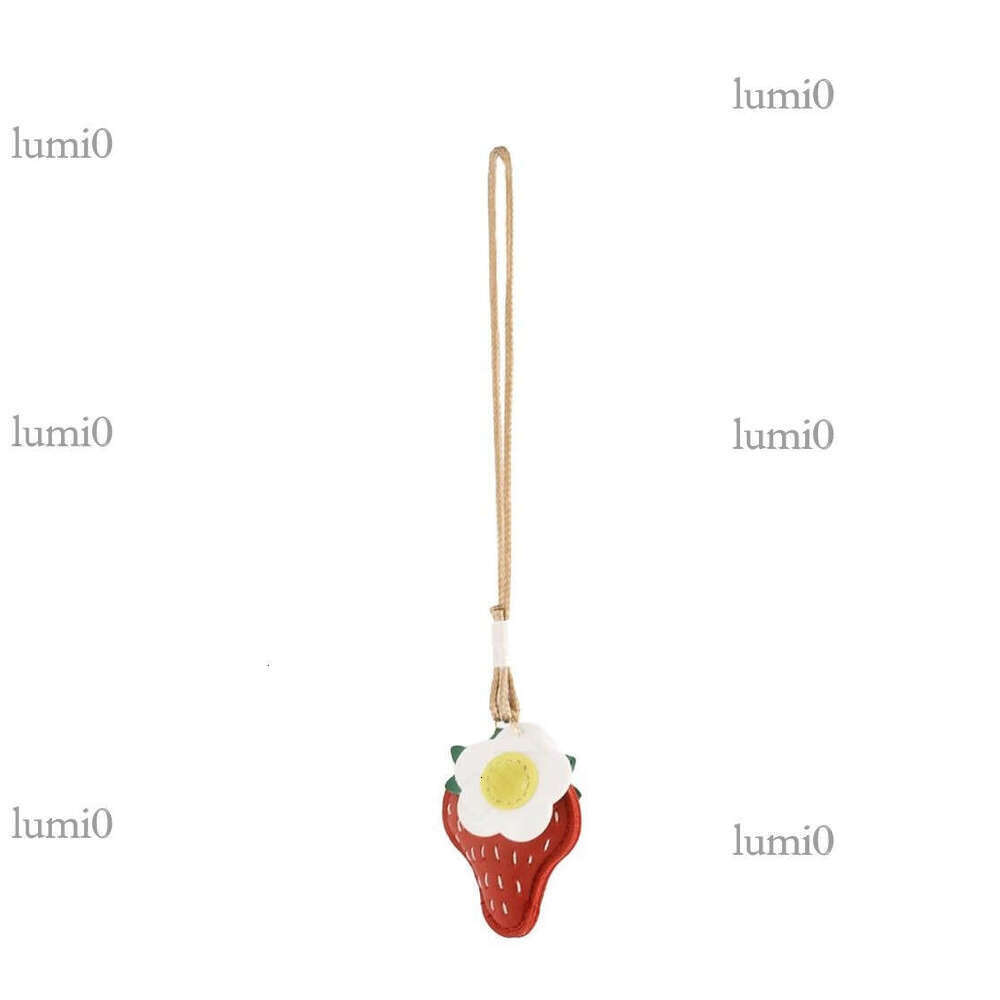 New Plumeria Strawberry Pendant Berry Worry DIY Chinese Style Bag Charm