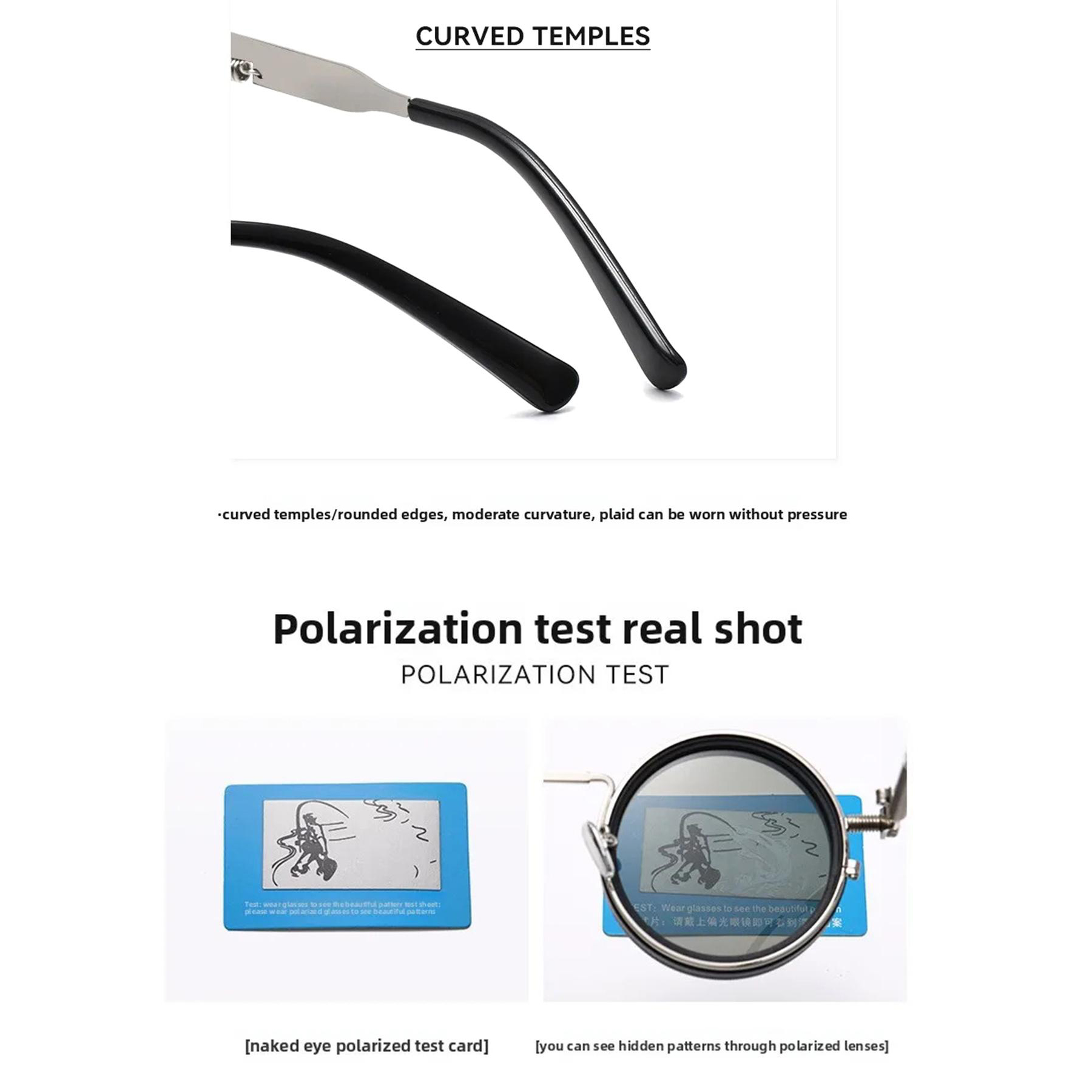 ND9 Adjustable Dimming Sunglasses Polarized UV400 Anti-Glare Retro Vintage Shades for Fishing Driving Outdoor Activities 9-Level Light Control