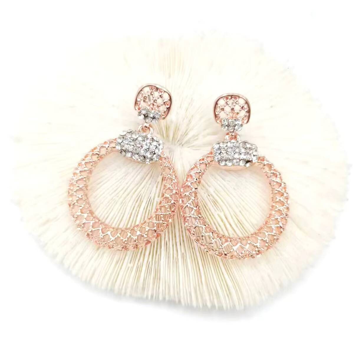 Cross-border Fashion Zinc Alloy Hoop High-end Earrings for Women