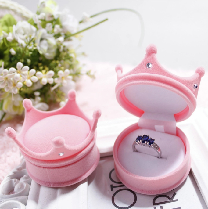 Jewelry Boxes 5Colors Velvet Shell Shape For Pendant Necklaces,Crown Star Ice Cream Shape For Rings Women Girl Luxury Wedding Engagement Gift Case Pac