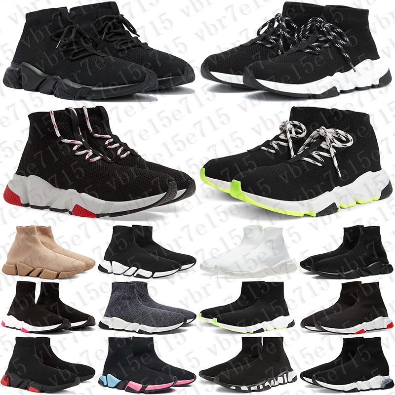 Free Shipping Designer sneakers Shoes speed trainers chaussure for mens womens with laces black men women scarpe Plate-forme casual luxury