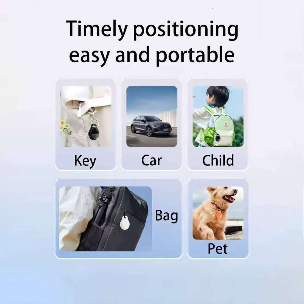Portable Mini MFI Certified Pet Smart Google Findhub Anti-Lost Alarm Air Tag Tracker Locator Compatible with IOS and Android