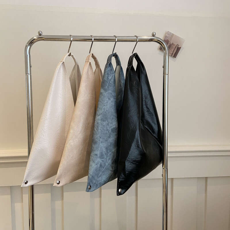 New Korean Style Lazy Underarm for Bags Designer Women Women, Casual Soft Leather Large Capacity Shoulder Bag, Trendy Niche Handheld Shopping Bag