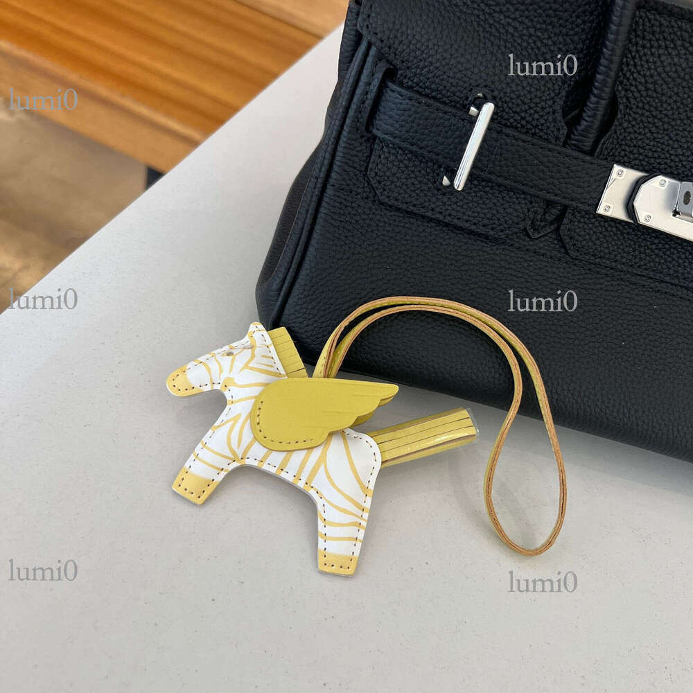 H Same Style Zebra Handmade Pegasus Bag Sheepskin Hand-stitched High-end Rodeo Little Horse Pendant Ornament