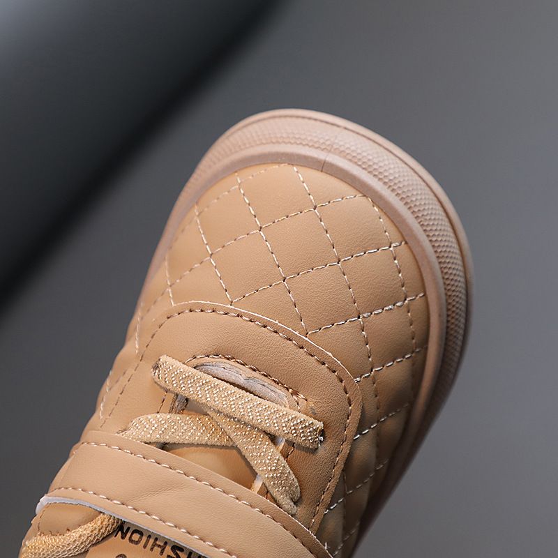 Kid's Sneakers Toddler Casual Sports Shoes for Boys PU Leather Kidsnest Kids Hook & Loop Students Girls School Running Shoes Size US5.5C-US12.5C