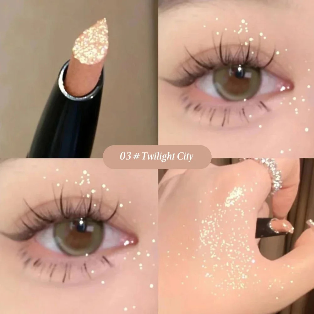 Glittering Highlighter Stick With Diamond Like Feel Silky And Good Ductility Face Three Dimensional Eye Shadow Pen 250813