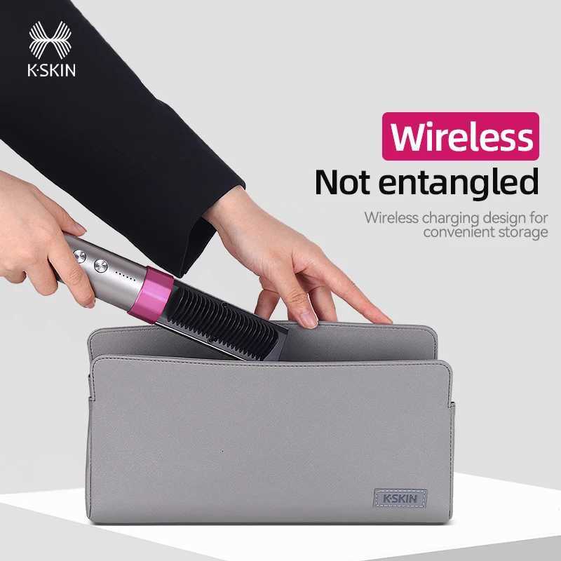 KSKIN Top Seller Product Portable Rechargeable Negative Ion Auto-Off Cordless Hair Straightener Brush W250814