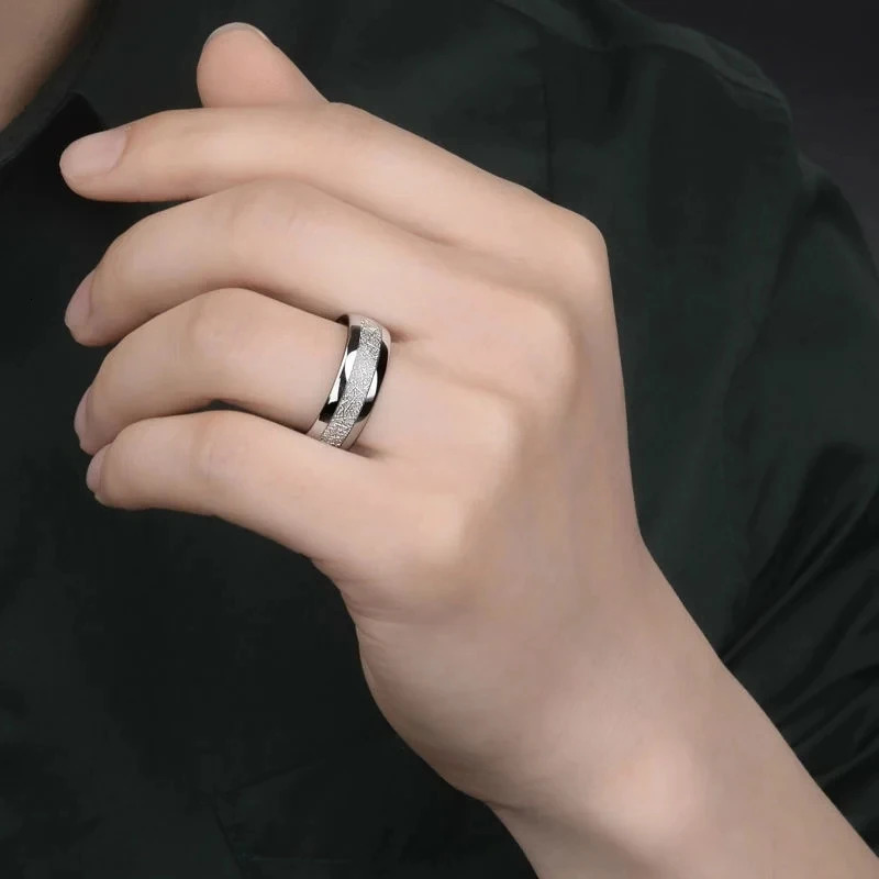 Charm Silver Color Couple Rings for Lovers Cute Women s Zircon Set Trendy Stainless Steel Men Jewelry 250811