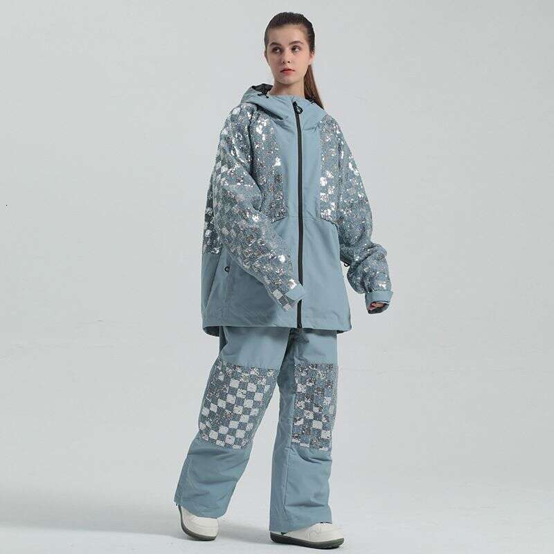 Women's Ski New Waterproof Windproof Warm Pants Outdoor Sports Large Size Men's Snow Suit