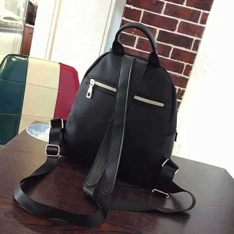 Women Backpack Travel Casual Waterproof Nylon Shoulder Bags Female Large Capacity Handbag Rucksack Black Purse Girls School Pack XJ250814
