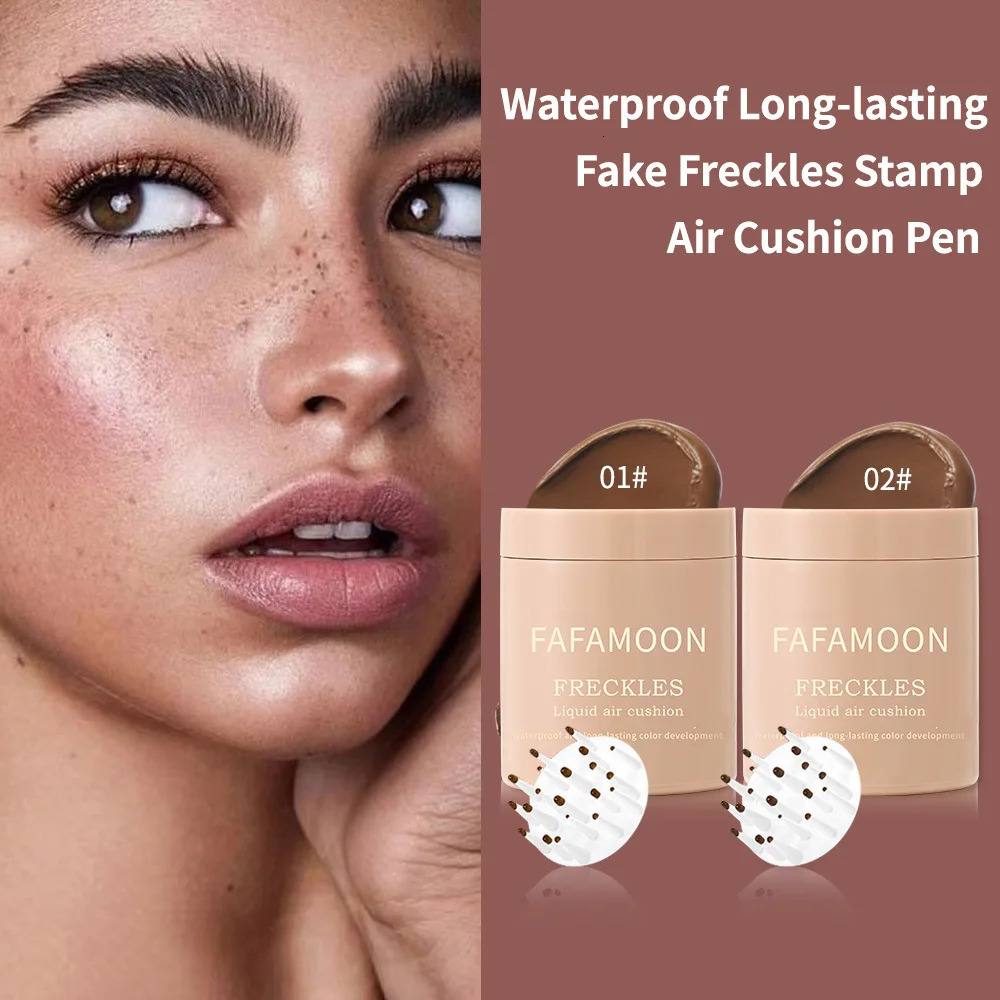 Air Cushion Freckle Face Body Freckled Stamp Kit Lifelike Freckle Natural Simulation Fake Dot Spot Comb Seal Waterproof Makeup 250813