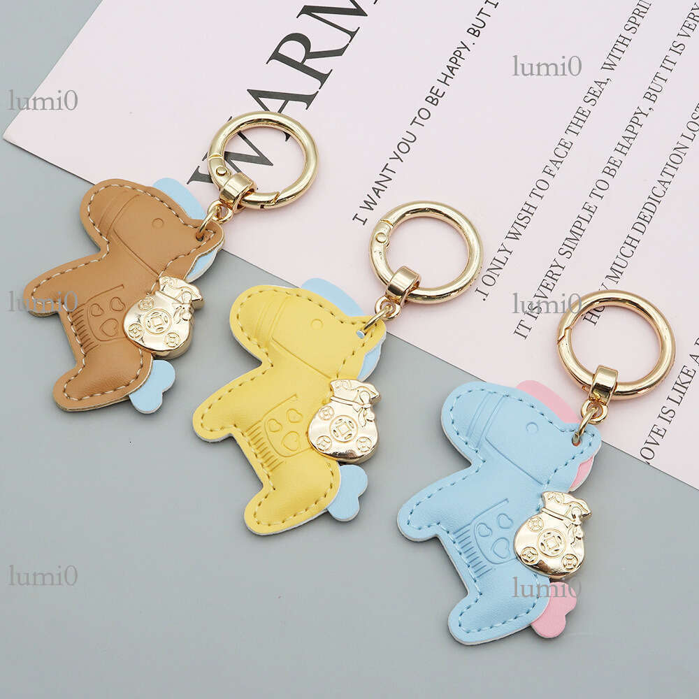 Get Rich Quickly Cute Cartoon Pony Bag Charm for Men and Women Couple Pendant Car Keychain Ring