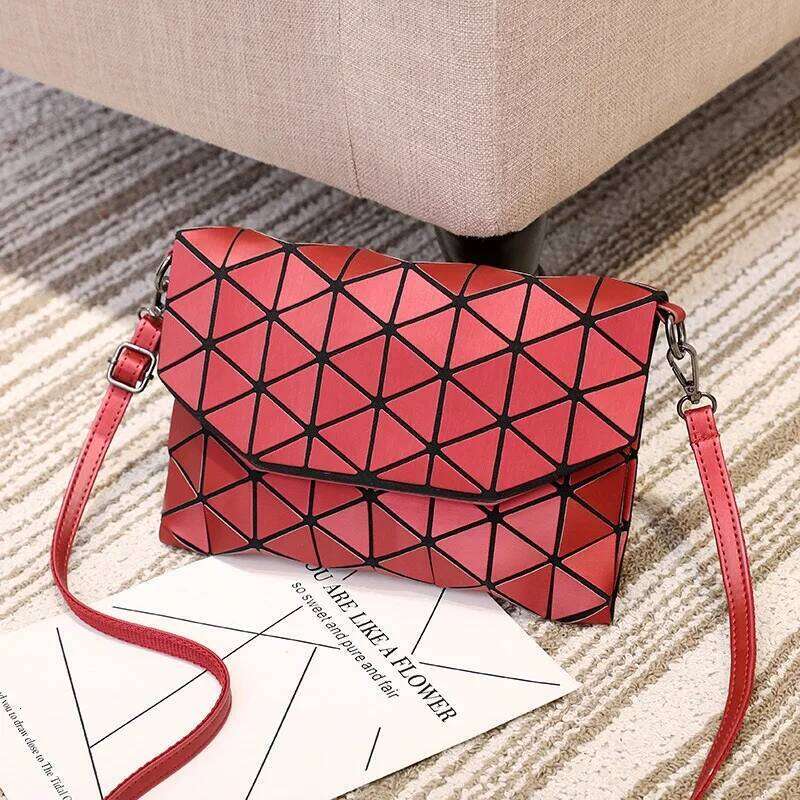 City Bag Fashion Women Geometric Messenger Korean Style Single One Shoulder Bag Office Lady Versatile Hand Bag