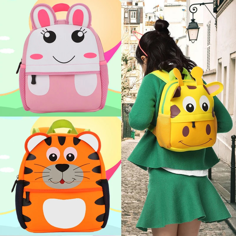 3D Children School Bags for Girls Boy Children Backpacks Kindergarten Cartoon Animal Toddle Kids Backpack for 2-5 years 250813