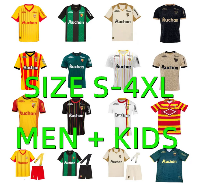 23 24 25 26 Maillot RC LeNs Soccer Jerseys Men Kid Kit Sainte-Barbe special FRANKOWSKI Football Shirts Foot Home Away Third 2025 2026 MEDINA WAHI SOTOCA maillot de foot