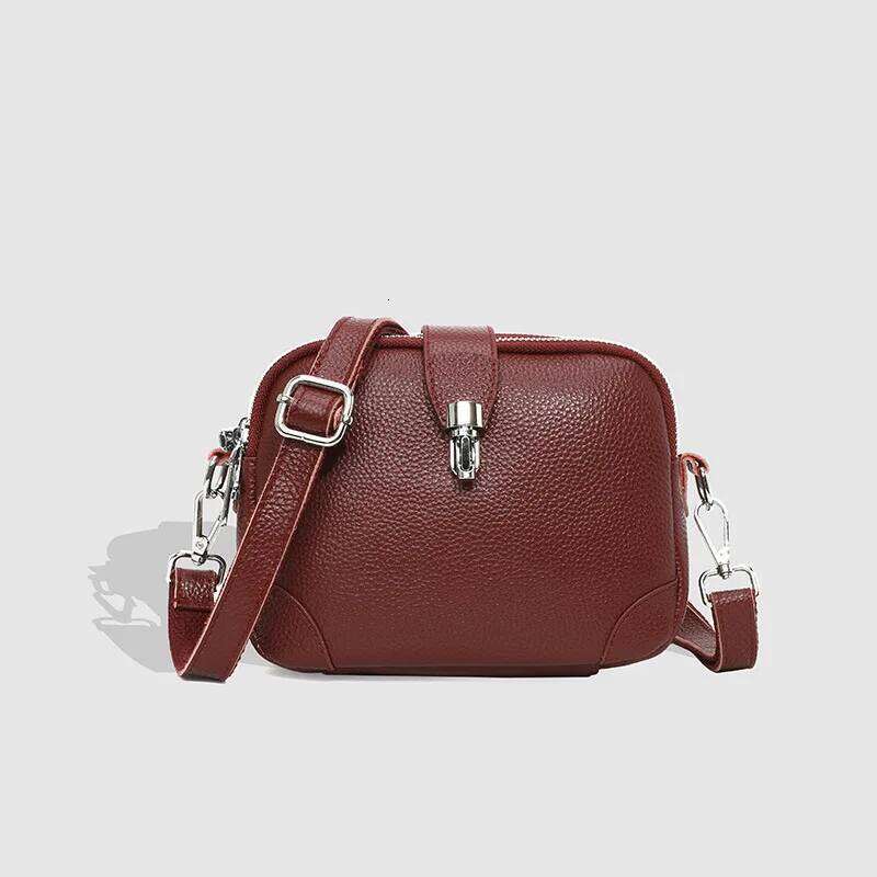 Genuine Leather Shoulder Crossbody Bag For Women Flap Bags Fashion Ladies Handbags Designer Cowhide Female Messenger Sac