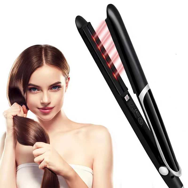 Infrared Fast Heating Hair Straightener Professional Ionic Ceramic Tourmaline Plates PTC Hair Straightener W250814