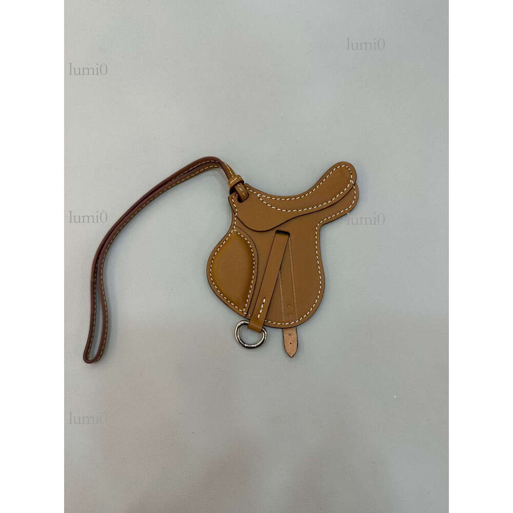 Lambskin Saddle Pendant Genuine Leather Bag Charm Handmade Accessory Bag pendant