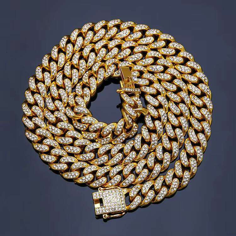 Fashion Hip-Hop Gold-Plated Cuban Link Chain for Men