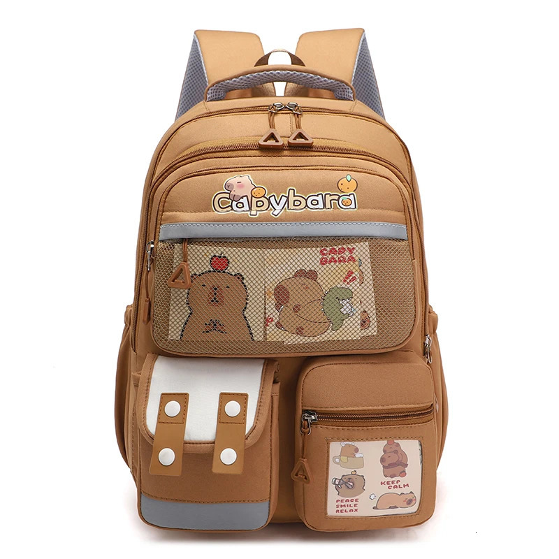 Cartoon Capybara Backpack Kawaii Backpack Casual Daypack Aesthetic Backpack for Kids Boys Girls 250813