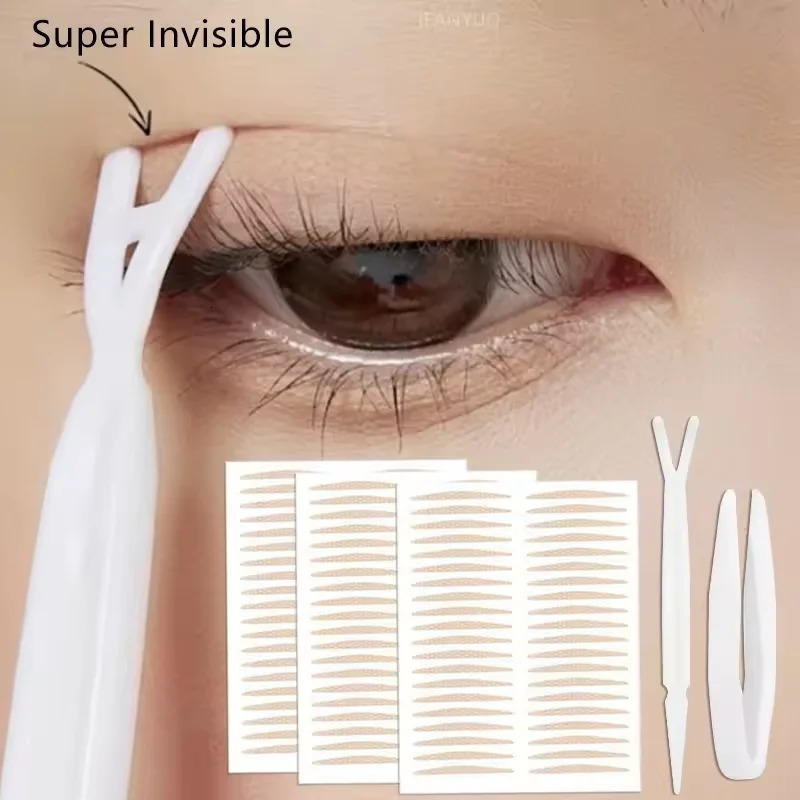 Double eyelid invisible tape light beige stripe self-adhesive type natural eye makeup products and tools 250811
